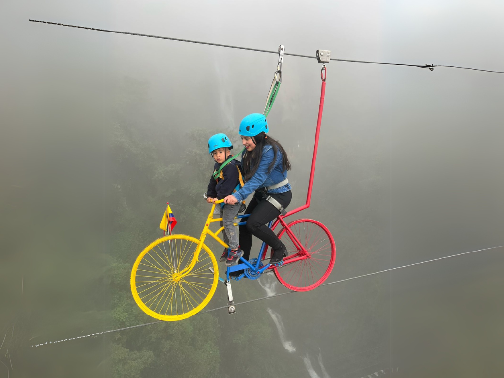 Skybike en El Chorro de Girón